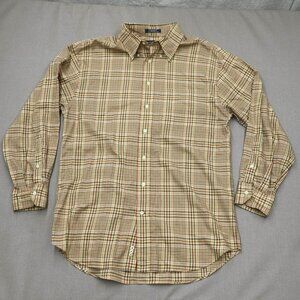 Vtg Daniel Cremieux Mens Dress Shirt Large 100% Cotton Classic Core Normcore